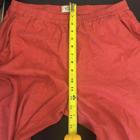 Marine Layer Allison Hemp Trouser Crop Pants Made with Hemp Size Large EUC - Picture 11 of 16
